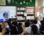 与論中学校１年生ゆんぬ学「オリエンテーション」 写真