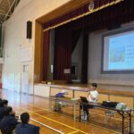 与論中学校２年生「ゆんぬ学」授業 写真