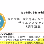 島の「なぜ？」が、研究になる。 写真